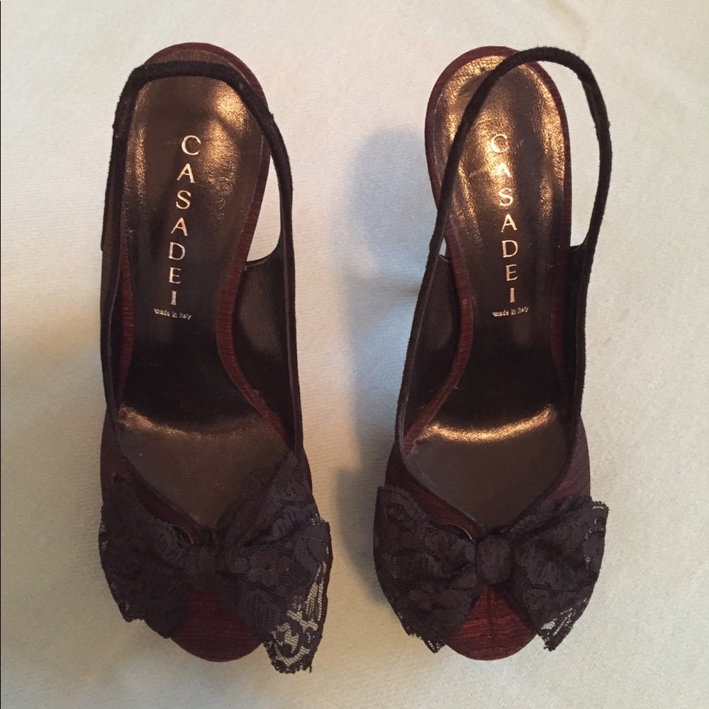 Casadei Slingback Pumps Platforms